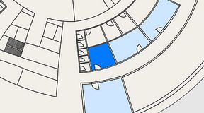 Planritning för The Park Forskaren, 1 privata rum, 17 m²