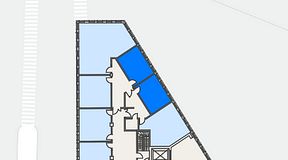 
							Planritning för A house Sickla, 2 privata rum, 42 m²