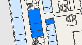 
							Planritning för Spaces Nordenskiöldsgatan, 4 privata rum, 69 m²