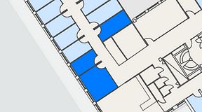 Planritning för C/O Torshamnsgatan 35, 3 privata rum, 47 m²