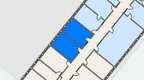 Planritning för Regus Almedal, 2 privata rum, 40 m²