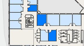 
							Planritning för Convendum Stampgatan 14, 3 privata rum, 32 m²