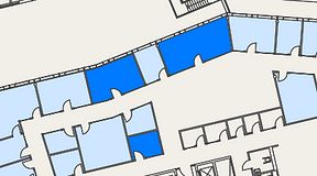 
							Planritning för Mindpark Mölndal, 3 privata rum, 55 m²