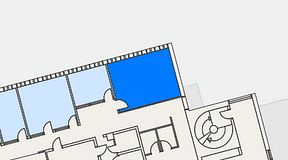 
							Planritning för Regus Lidingö, 1 privata rum, 25 m²