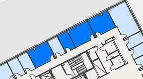 
							Planritning för Spaces Hyllie Vista, 4 privata rum, 63 m²