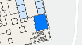 
							Planritning för Hub 1947, 1 privata rum, 29 m²