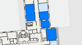
							Planritning för KG10 Kungsgatan 8, 4 privata rum, 101 m²