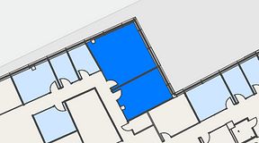 
							Planritning för Spaces Hyllie Vista, 2 privata rum, 60 m²