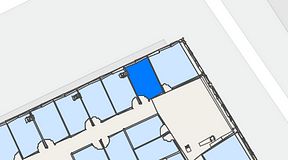 
							Planritning för United Spaces Waterfront Klarabergsviadukten, 1 privata rum, 10 m²