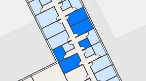 
							Planritning för Regus Rotsunda, 5 privata rum, 61 m²