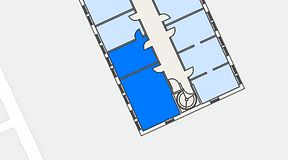 
							Planritning för Easy Office Bromma, 2 privata rum, 39 m²