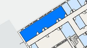 
							Planritning för Regus Kistagången 20b, 1 privata rum, 74 m²