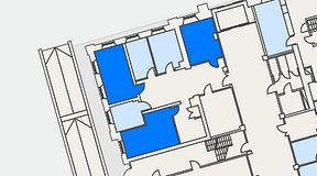 
							Planritning för High Court Börshuset, 3 privata rum, 53 m²