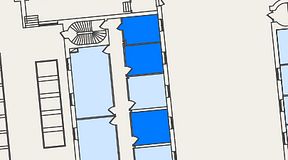
							Planritning för KG10 Kungsgatan 8, 3 privata rum, 51 m²