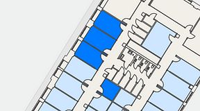 
							Planritning för Convendum Sundbyberg, 4 privata rum, 53 m²