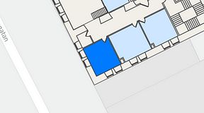 
							Planritning för Brygghuset, 1 privata rum, 19 m²