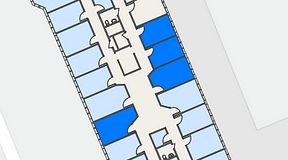 Planritning för Regus Helsingborg Södergatan, 4 privata rum, 50 m²