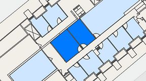 
							Planritning för Spaces Gamla Stan, 2 privata rum, 35 m²