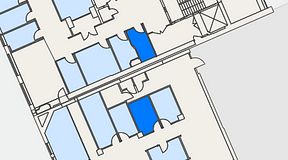 
							Planritning för Mindpark Helsingborg, 2 privata rum, 17 m²