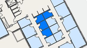 
							Planritning för Spaces Hyllie Vista, 4 privata rum, 32 m²