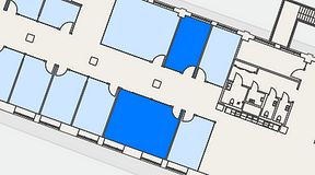 
							Planritning för Convendum Sundbyberg, 2 privata rum, 50 m²