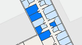 
							Planritning för Regus Rotsunda, 5 privata rum, 65 m²