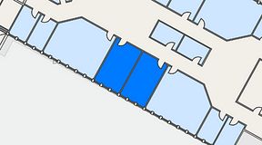 
							Planritning för Växthuset Stensjögatan, 2 privata rum, 40 m²