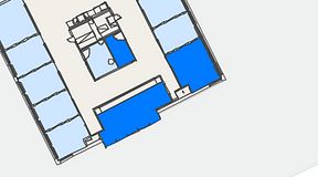 
							Planritning för Convendum Västra Järnvägsgatan 3, 3 privata rum, 42 m²