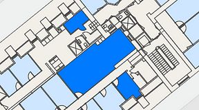 
							Planritning för Spaces Gamla Stan, 3 privata rum, 70 m²