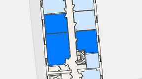 
							Planritning för KG10 Kungsgatan 8, 3 privata rum, 69 m²