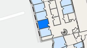 
							Planritning för FirstOffice Sävedalen, 1 privata rum, 11 m²