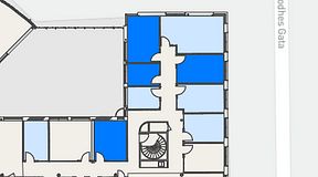 
							Planritning för Convendum Stampgatan 14, 4 privata rum, 62 m²