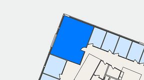 
							Planritning för Växthuset Lund, 1 privata rum, 62 m²