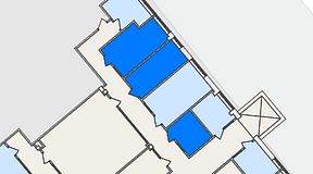 Planritning för Regus Hagsätra, 3 privata rum, 34 m²