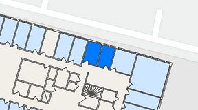 
							Planritning för FirstOffice Kungsängsvägen 27, 2 privata rum, 17 m²