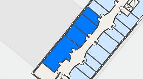 
							Planritning för Regus Almedal, 4 privata rum, 99 m²