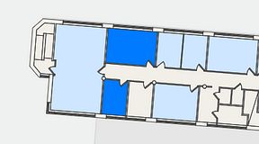 
							Planritning för Landskapet Sickla, 2 privata rum, 39 m²