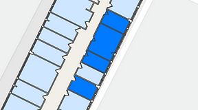 
							Planritning för Quick Office Älvsjö, 2 privata rum, 50 m²