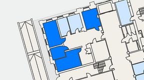 
							Planritning för High Court Börshuset, 4 privata rum, 63 m²
