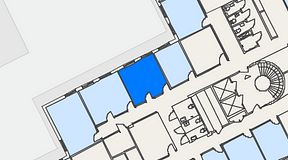 Planritning för iOffice Kungsgatan 64, 1 privata rum, 18 m²