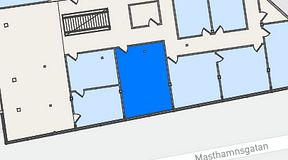 
							Planritning för Mindpark Järntorget, 1 privata rum, 40 m²