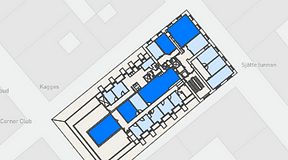 
							Planritning för Spaces Gamla Stan, 5 privata rum, 171 m²