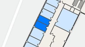 
							Planritning för Quick Office Älvsjö, 2 privata rum, 18 m²