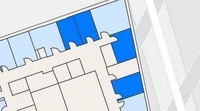 
							Planritning för Walborg Ventures, 4 privata rum, 59 m²