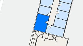 
							Planritning för FASTOFFICE Tellusvägen 43 Vallentuna, 1 privata rum, 25 m²