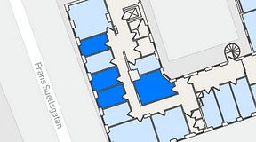 
							Planritning för Regus Adelgatan 21, 4 privata rum, 39 m²