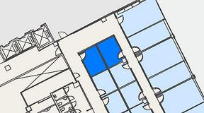 
							Planritning för Convendum Vasagatan 16, 2 privata rum, 22 m²