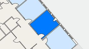 
							Planritning för FASTOFFICE Knivsta, 1 privata rum, 26 m²
