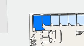 
							Planritning för Regus Täby, 2 privata rum, 25 m²