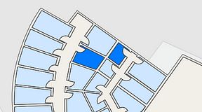 Planritning för Quick Office Bromma Blocks, 2 privata rum, 13 m²